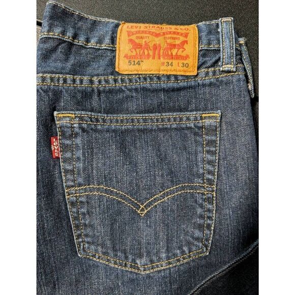Levi Strauss And Co. 514 Men Blue Jean Size W34 L30 - Picture 2 of 5